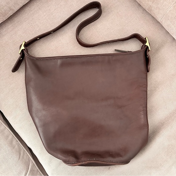 XL Vintage Coach Duffle Feed Sac 9085 Travel Bag, Weekender, mahogany - Picture 4 of 10